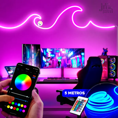 LUCES LED NEÓN RGB 5 METROS
